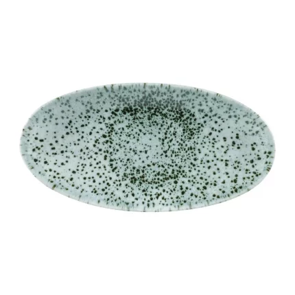 Churchill Mineral Oval Chefs Plate Green 299x150mm (Pack of 12)