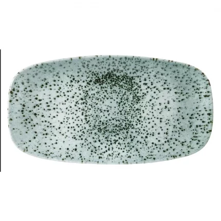Churchill Mineral Oblong Chef Plates Green 189 x 355mm (Pack of 6)