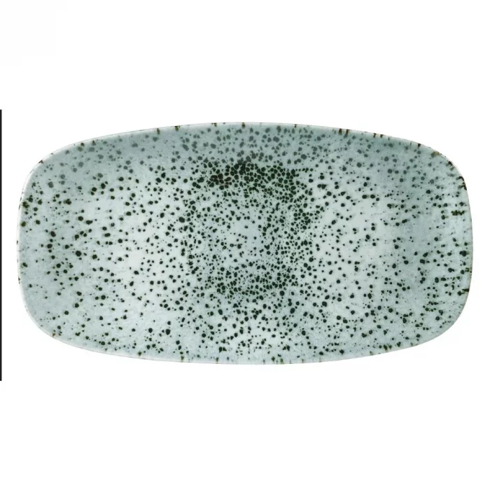 Churchill Mineral Oblong Chef Plates Green 189 x 355mm (Pack of 6) - Image 1