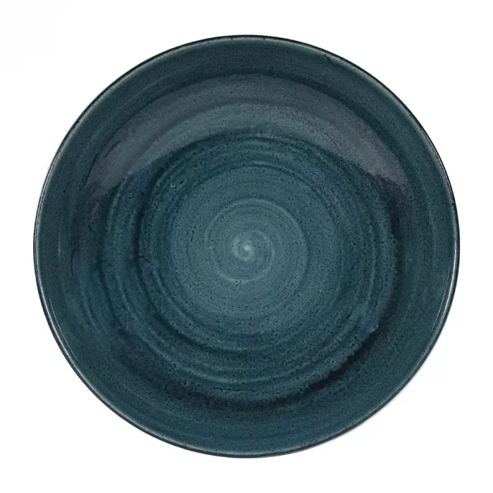 Churchill Stonecast Patina Coupe Bowls Rustic Teal 40oz 248mm (Pack of 12) - Image 1