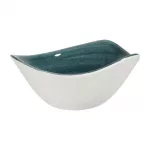 Churchill Stonecast Patina Triangular Bowls Rustic Teal 153mm (Pack of 12) - Image 2