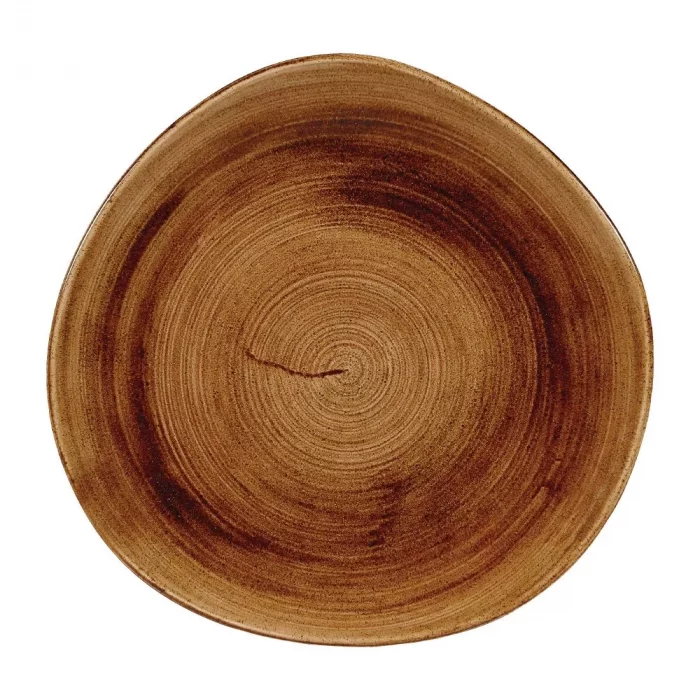 Churchill Stonecast Patina Organic Round Plates Vintage Copper 286mm (Pack of 12) - Image 1
