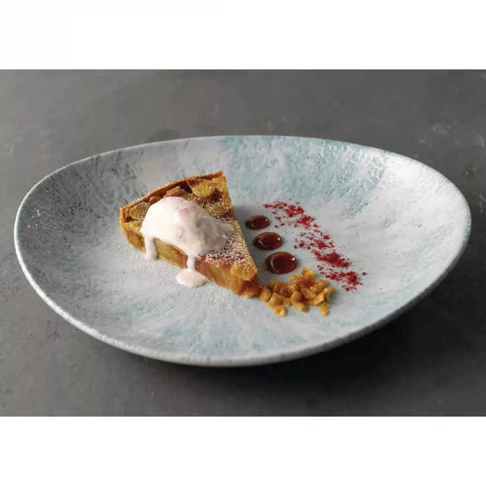 Churchill Stone Oval Coupe Plates Aquamarine 270 x 229mm (Pack of 12) - Image 2