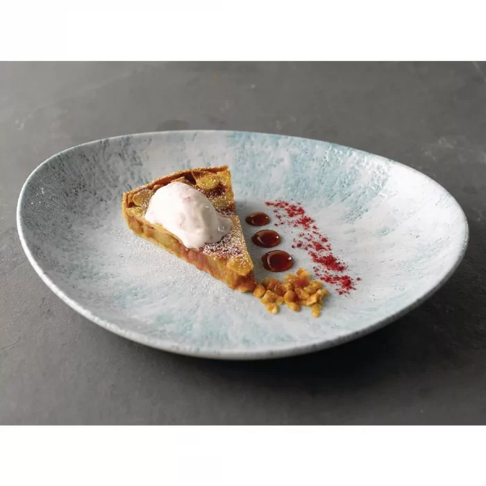 Churchill Stone Oval Coupe Plates Aquamarine 270 x 229mm (Pack of 12) - Image 4