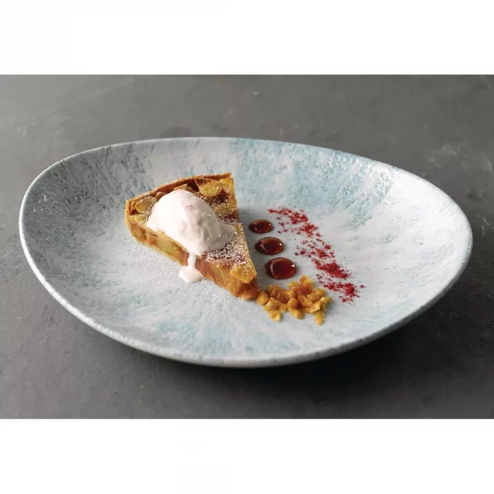 Churchill Stone Oval Coupe Plates Aquamarine 270 x 229mm (Pack of 12) - Image 5