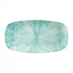 Churchill Stone Oblong Chef Plates Aquamarine 189 x 355mm (Pack of 6)