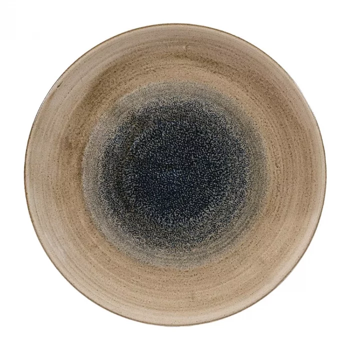 Churchill Stonecast Aqueous Coupe Plates Bayou Taupe 260mm (Pack of 12) - Image 1