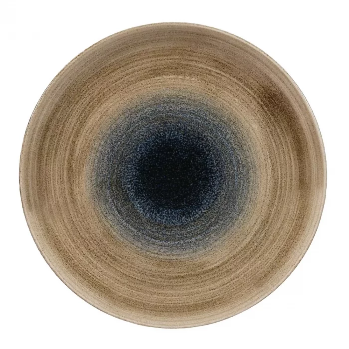 Churchill Stonecast Aqueous Coupe Plates Bayou Taupe 288mm (Pack of 12) - Image 1