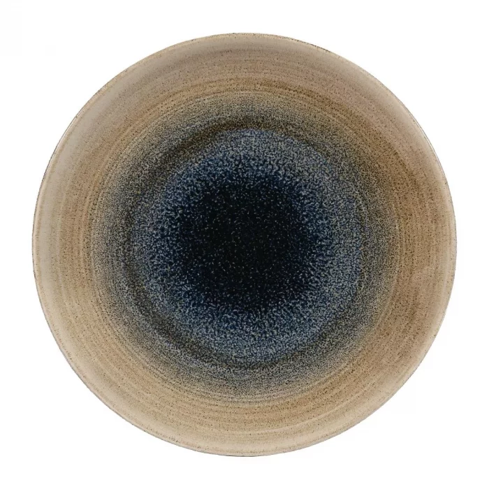 Churchill Stonecast Aqueous Coupe Plates Bayou Taupe 217mm (Pack of 12) - Image 1