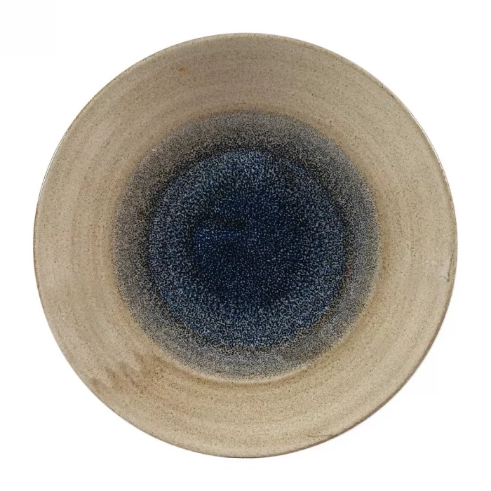 Churchill Stonecast Aqueous Deep Coupe Plates Bayou Taupe 255mm (Pack of 12) - Image 1
