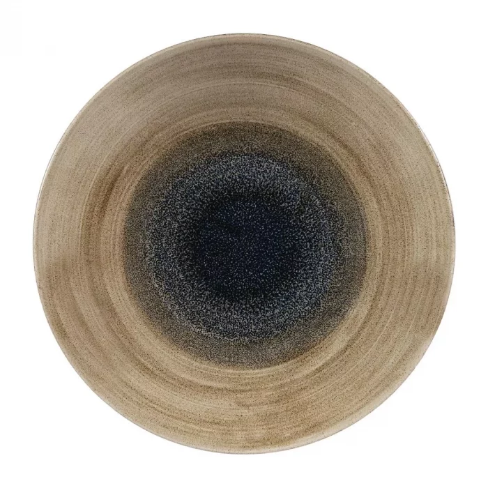 Churchill Stonecast Aqueous Deep Coupe Plates Bayou Taupe 281mm (Pack of 12) - Image 1