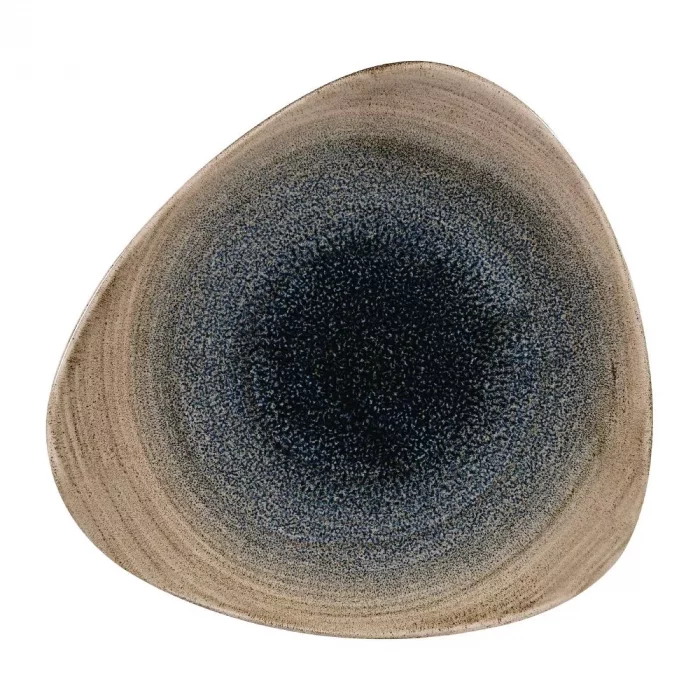 Churchill Stonecast Aqueous Triangular Plates Bayou Taupe 192mm (Pack of 12) - Image 1