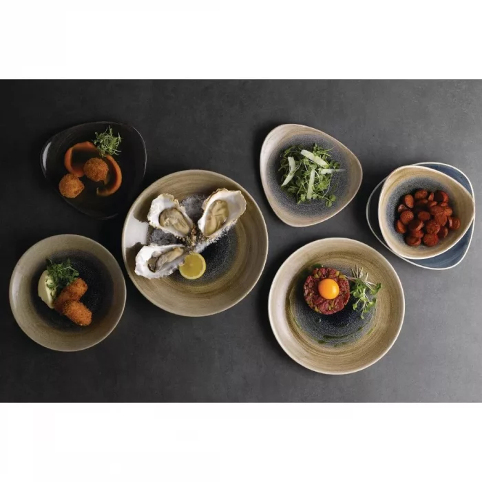 Churchill Stonecast Aqueous Deep Coupe Plates Bayou Taupe 255mm (Pack of 12) - Image 8