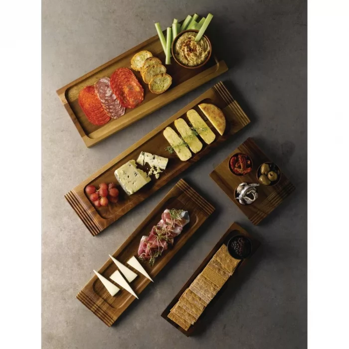 Churchill Alchemy Wood Large Serving Boards 410 x 165mm (Pack of 4) - Image 2