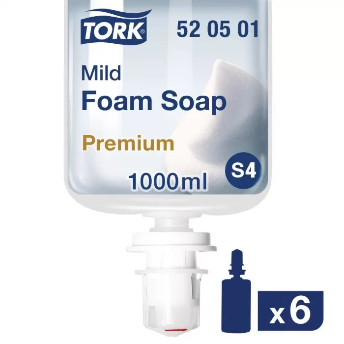 Tork Perfumed Mild Foam Hand Soap 1Ltr (Pack of 6) - Image 2