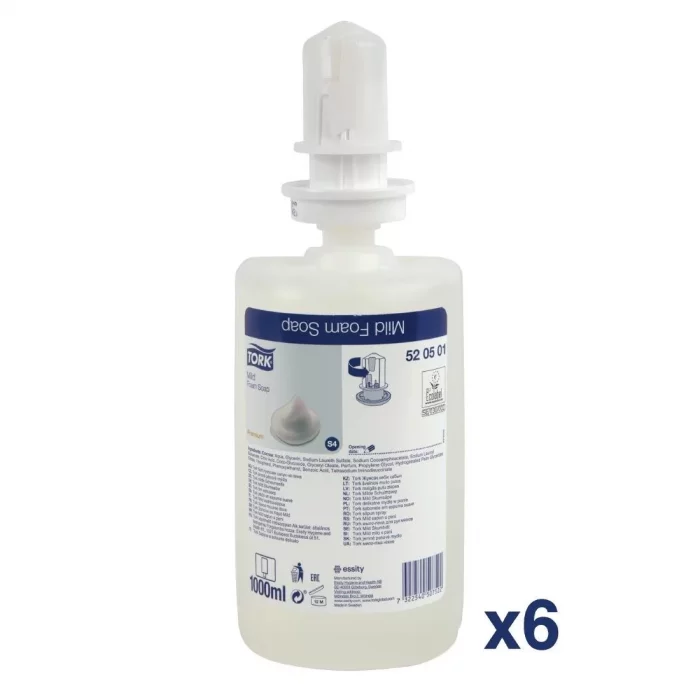 Tork Perfumed Mild Foam Hand Soap 1Ltr (Pack of 6) - Image 1