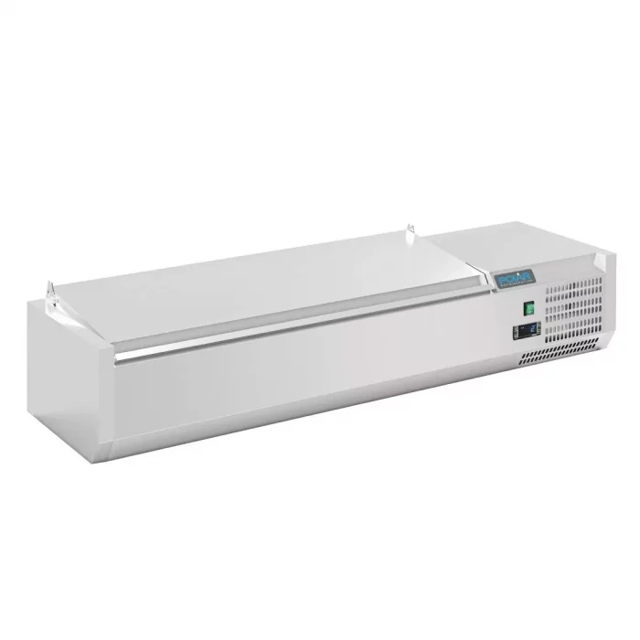 Polar G-Series Countertop Prep Fridge with Lid 5x 1/4GN - Image 1