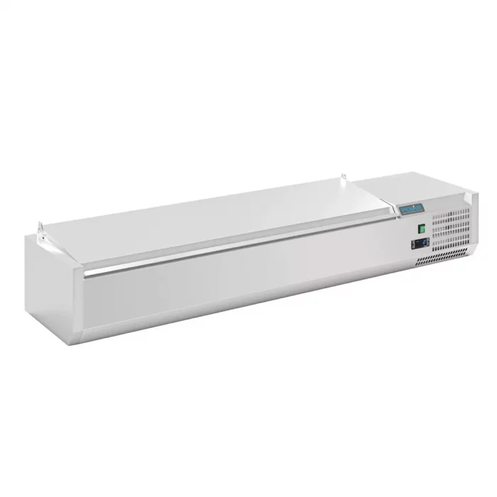 Polar G-Series Countertop Prep Fridge with Lid 7x 1/4GN - Image 1
