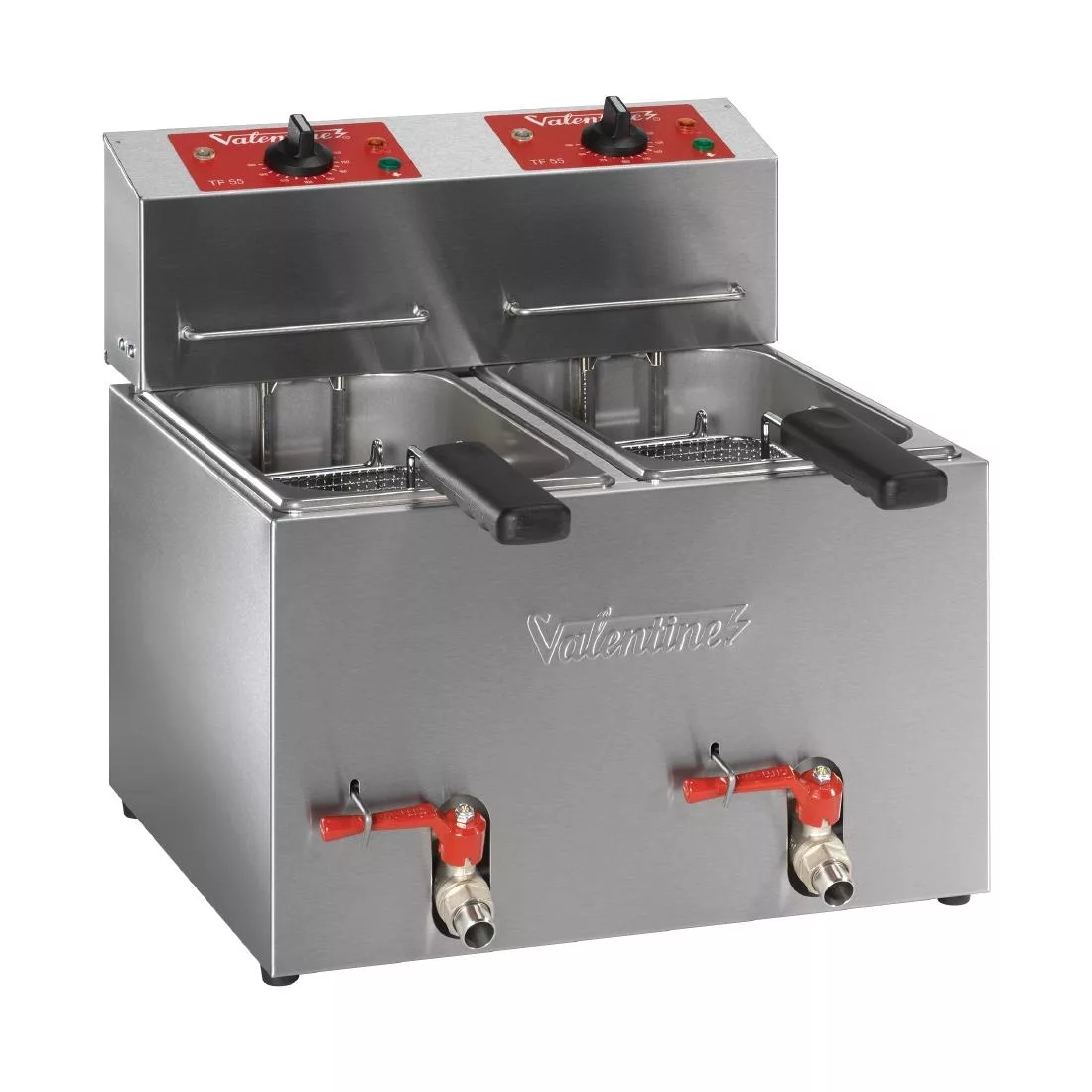 fb409_primary.jpg Valentine Twin Tank Countertop Electric Fryer 2x 5Ltr TF55 - Image 1