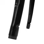 Bolero Bistro Bar Table with Wooden Top Black - Image 8