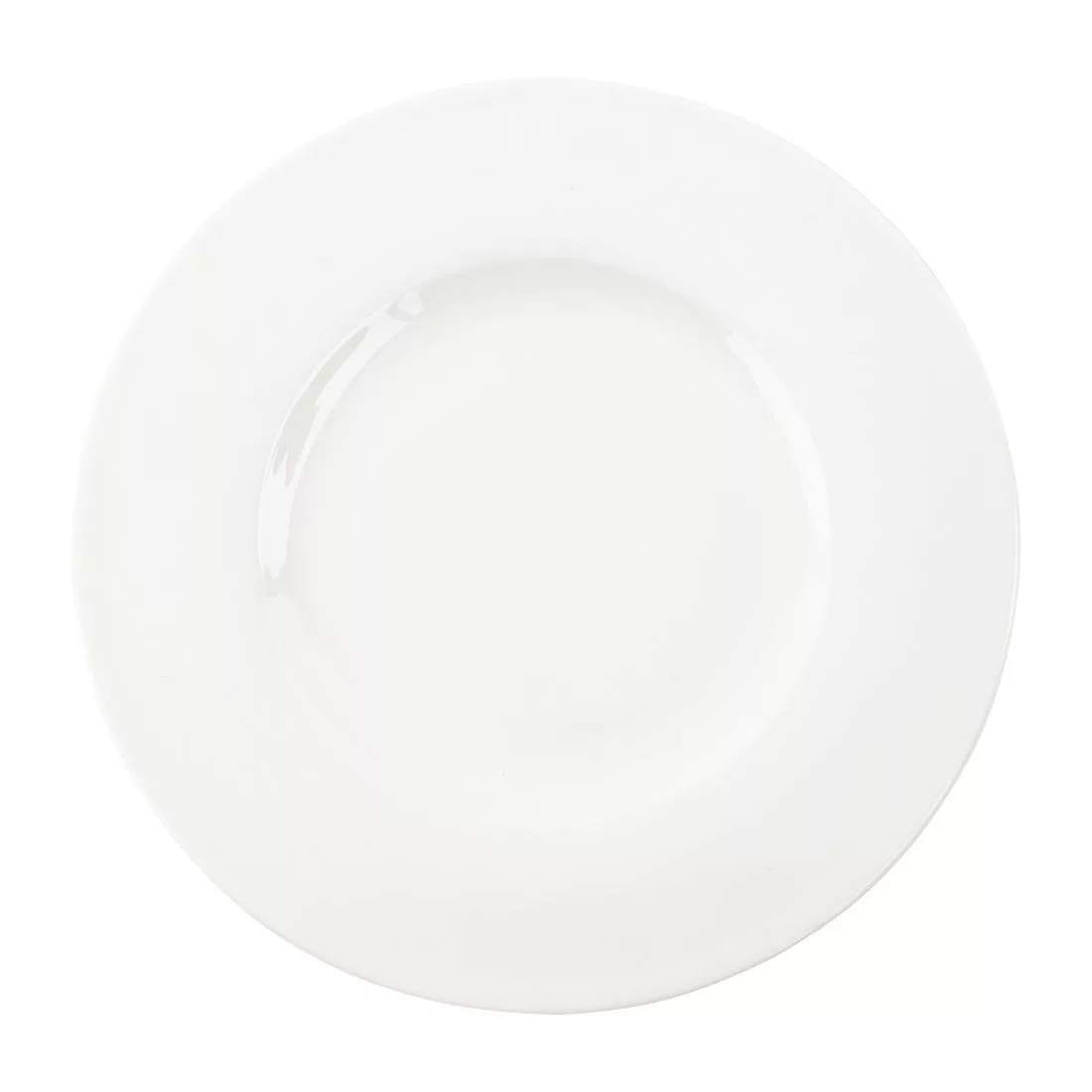 fb649_top.jpg Royal Bone Ascot Wide Rim Flat Profile Plate 225mm (Pack of 12) - Image 1
