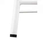 Bolero Cantina Low Stools with Wooden Seat Pad White (Pack of 4) - Image 4