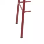 Bolero Cantina High Stools with Wooden Seat Pad Wine Red (Pack of 4) - Image 4