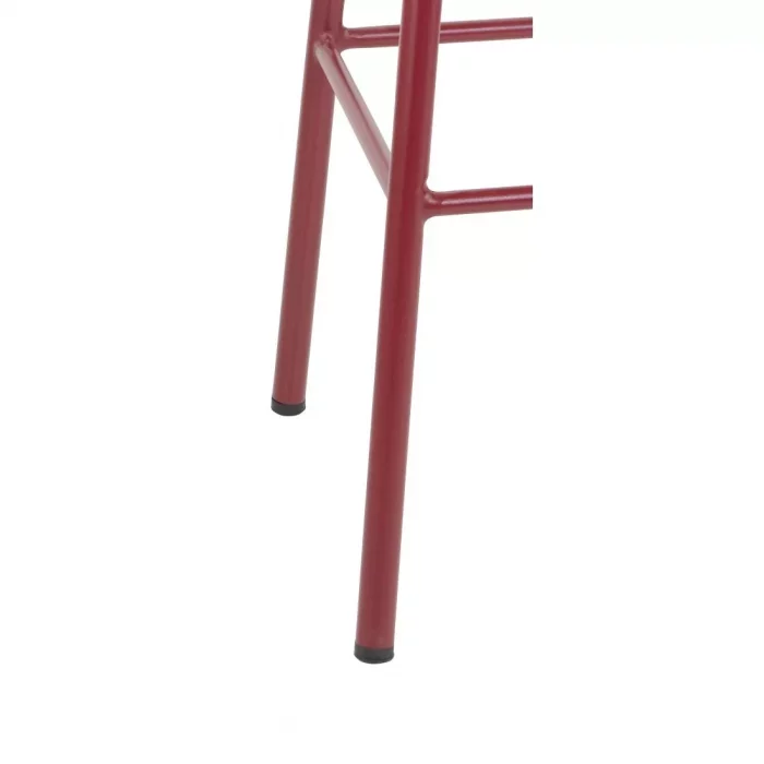 Bolero Cantina High Stools with Wooden Seat Pad Wine Red (Pack of 4) - Image 4