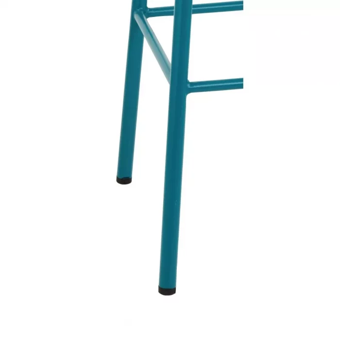 Bolero Cantina High Stools with Wooden Seat Pad Teal (Pack of 4) - Image 4
