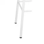 Bolero Cantina High Stools with Wooden Seat Pad White (Pack of 4) - Image 4