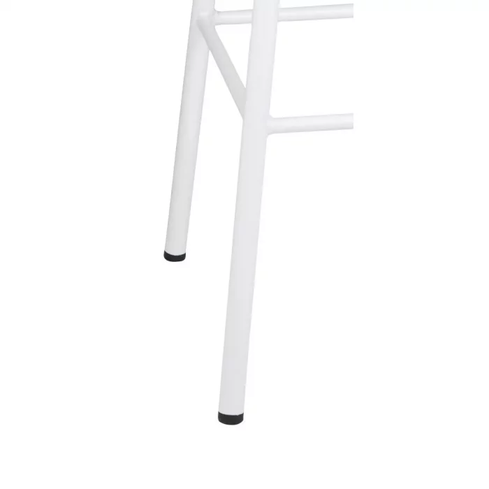 Bolero Cantina High Stools with Wooden Seat Pad White (Pack of 4) - Image 4