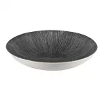 Churchill Studio Prints Agano Coupe Bowls Black 248mm (Pack of 12)