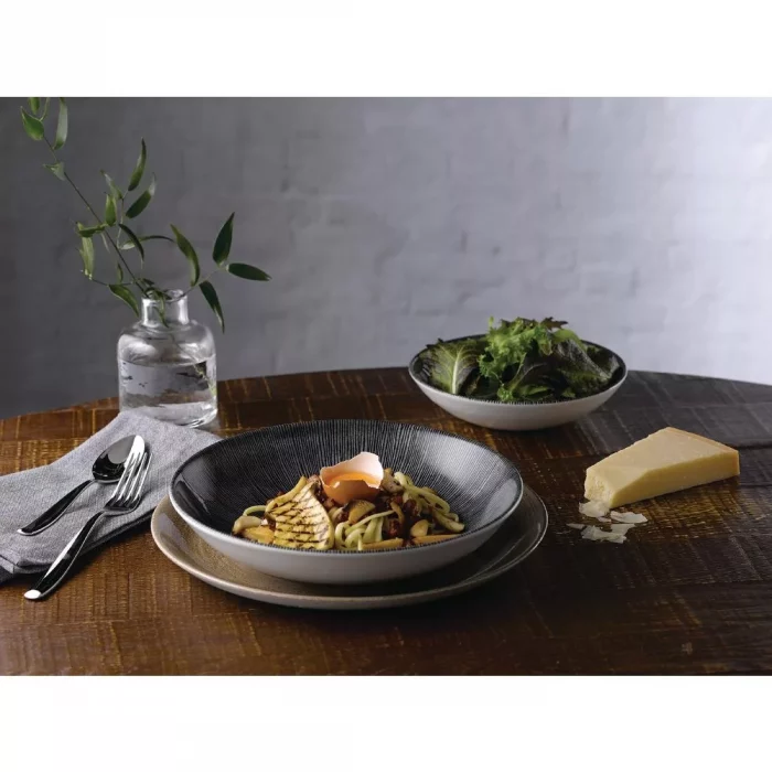 Churchill Studio Prints Agano Coupe Bowls Black 182mm (Pack of 12) - Image 4