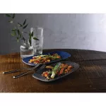 Churchill Studio Prints Agano Oblong Chefs Plates Black 355 x 189mm (Pack of 6) - Image 2