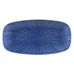 Churchill Studio Prints Agano Oblong Chefs Plates Blue 298 x 153mm (Pack of 12)