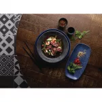Churchill Studio Prints Agano Oblong Chefs Plates Blue 298 x 153mm (Pack of 12) - Image 2