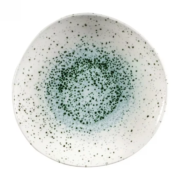 Churchill Studio Prints Mineral Green Centre Organic Round Bowls 253mm (Pack of 12) - Image 1