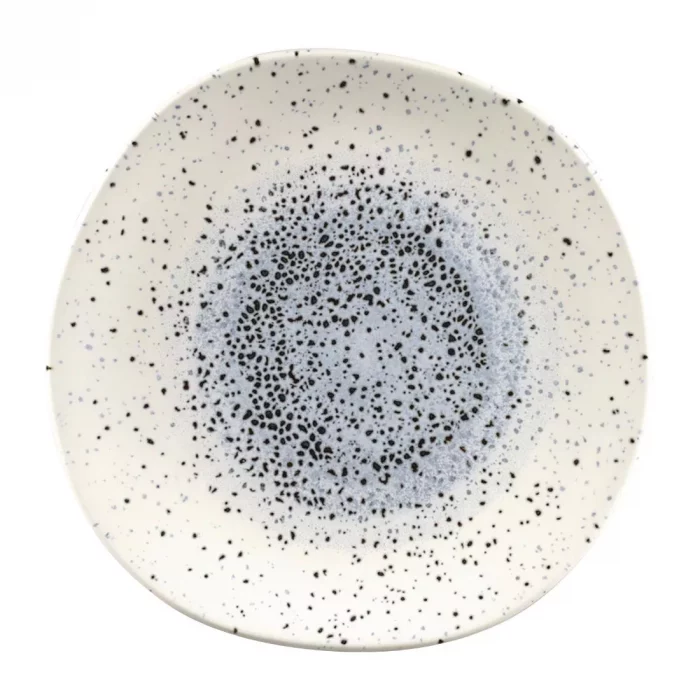 Churchill Studio Prints Mineral Blue Centre Organic Round Plates 264mm (Pack of 12) - Image 1