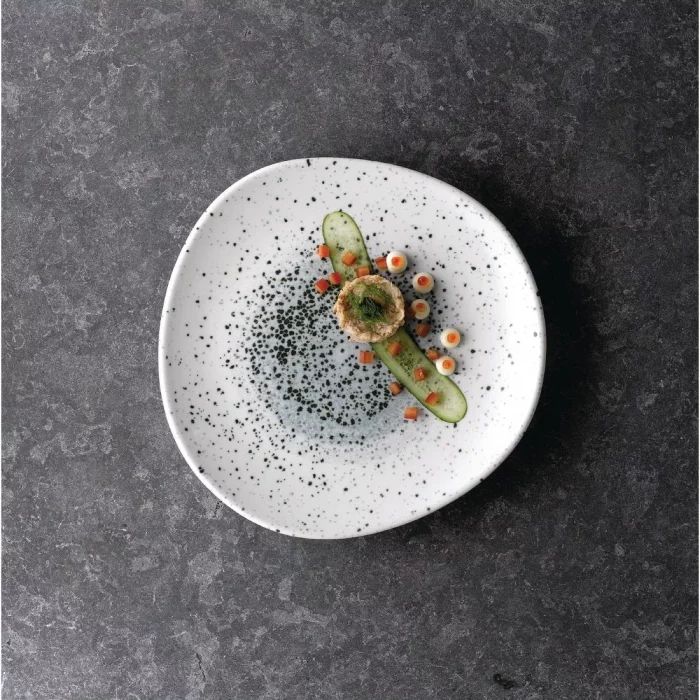 Churchill Studio Prints Mineral Blue Centre Organic Round Plates 210mm (Pack of 12) - Image 2