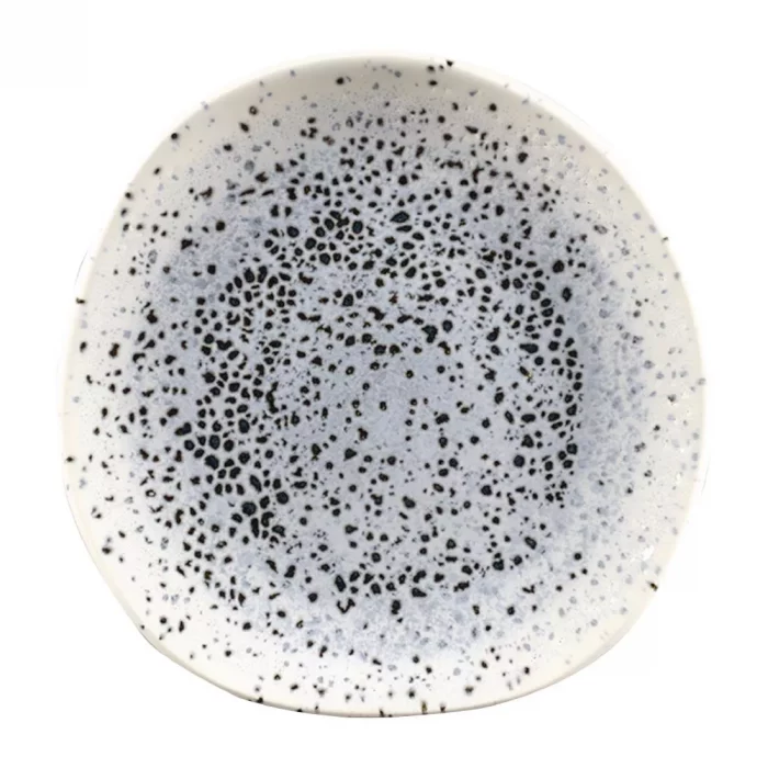 Churchill Studio Prints Mineral Blue Centre Organic Round Plates 186mm (Pack of 12) - Image 1