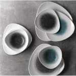 Churchill Studio Prints Raku Triangle Plates Jade Green 229mm (Pack of 12) - Image 2