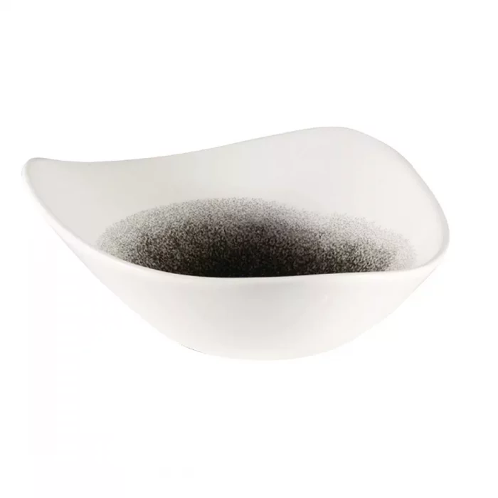 Churchill Studio Prints Raku Triangle Bowls Quartz Black 185mm 370ml (Pack of 12) - Image 3