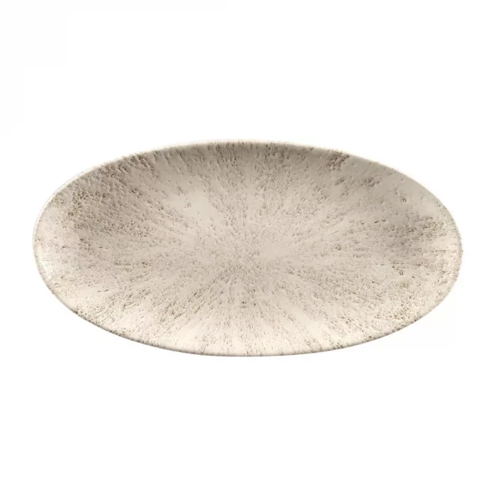 Churchill Studio Prints Stone Chefs Plates Agate Grey 299 x 150mm (Pack of 12) - Image 1