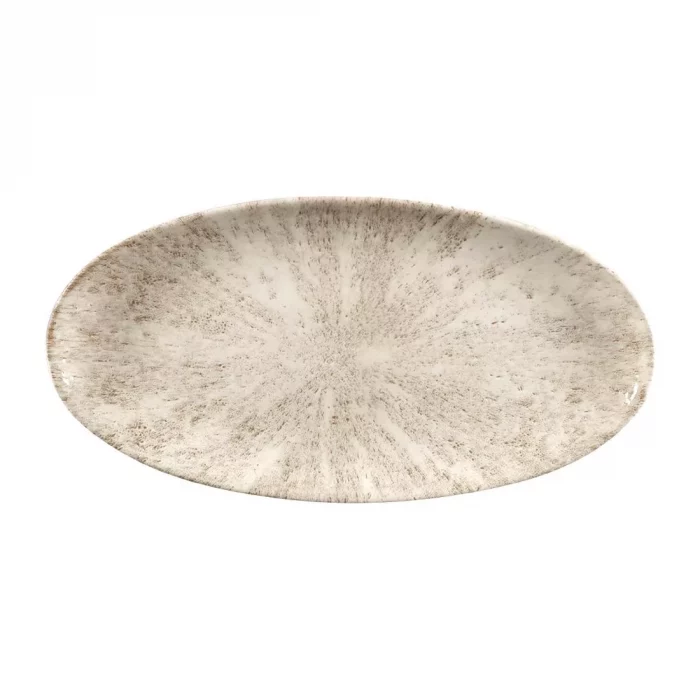 Churchill Studio Prints Stone Chefs Plates Agate Grey 347 x 173mm (Pack of 6) - Image 1