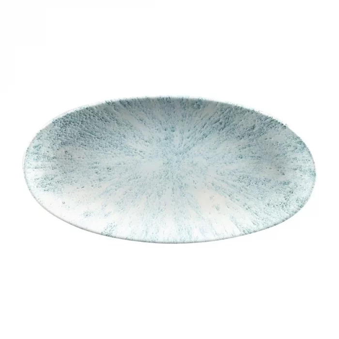 Churchill Studio Prints Stone Chefs Plates Aquamarine 299 x 150mm (Pack of 12) - Image 1