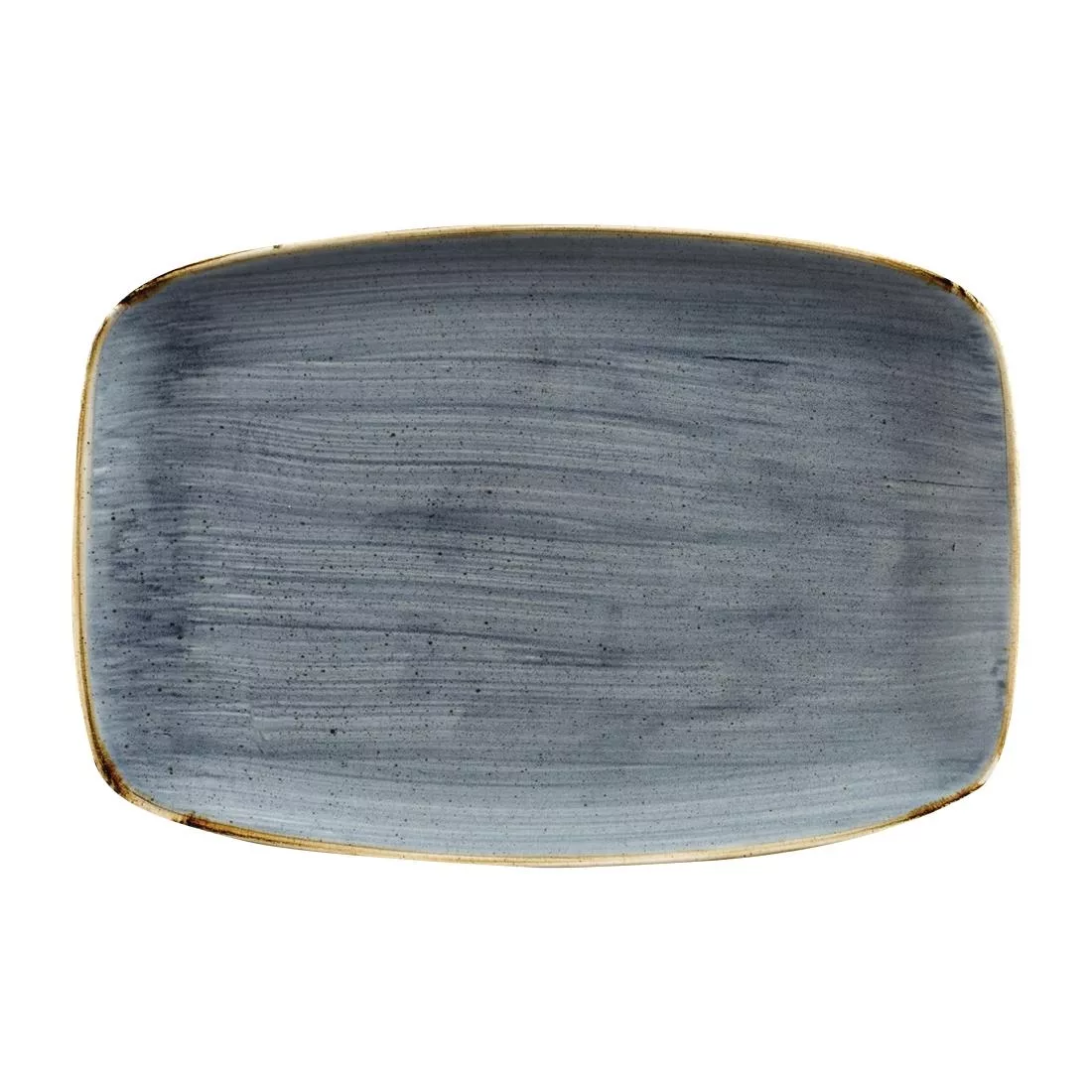 fc148_churchill.jpg Churchill Stonecast No. 9 Oblong Chefs Plates 355 x 245mm Blueberry (Pack of 6) - Image 1