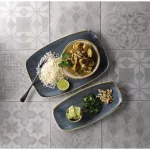 Churchill Stonecast No. 9 Oblong Chefs Plates 355 x 245mm Blueberry (Pack of 6) - Image 3