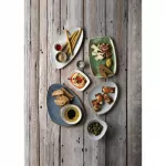 Churchill Stonecast Triangular Chefs Plates Blueberry 365 x 250mm (Pack of 6) - Image 3