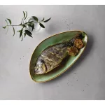 Churchill Stonecast Triangular Chefs Plates Samphire Green 355 x 188mm (Pack of 6) - Image 2