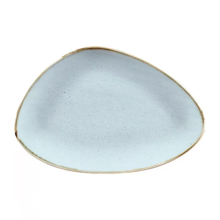Churchill Stonecast Triangular Chefs Plates Duck Egg 304 x 205mm (Pack of 6) - Image 1